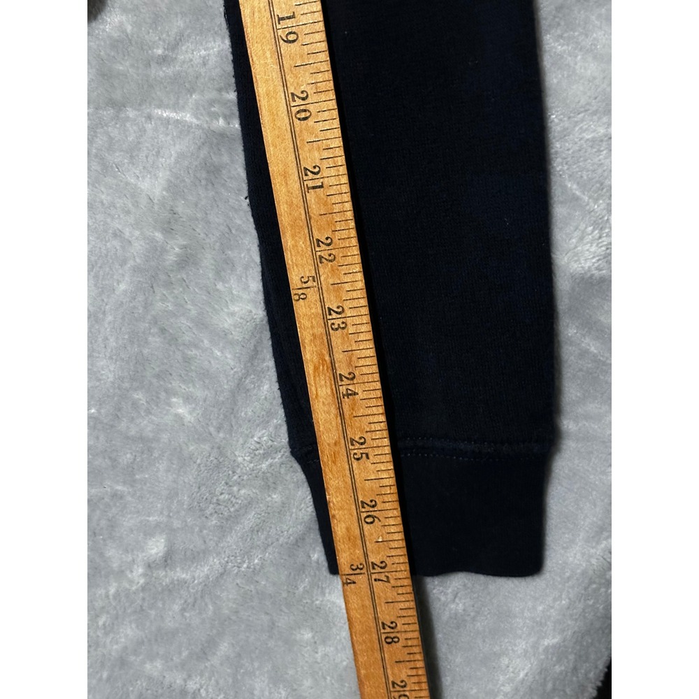 Abercrombie & Fitch‎ Womens Navy Pink Logo Cropped Sweatshirt Large 100% Cotton - Picture 9 of 9